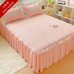Pink Color Bed Sheet & Pillow Cover