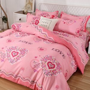 Pink Love Color Complete Bed Set