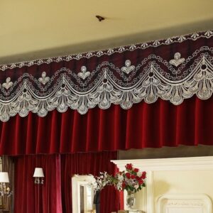 Drawing Room Red Color Curtians